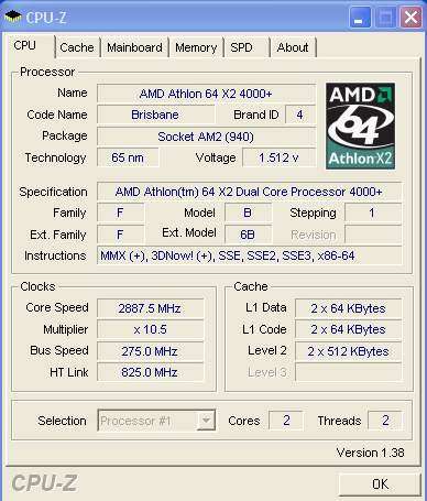 Разгон процессора AMD Athlon™ 64 X2 Dual Core Processor 4000+